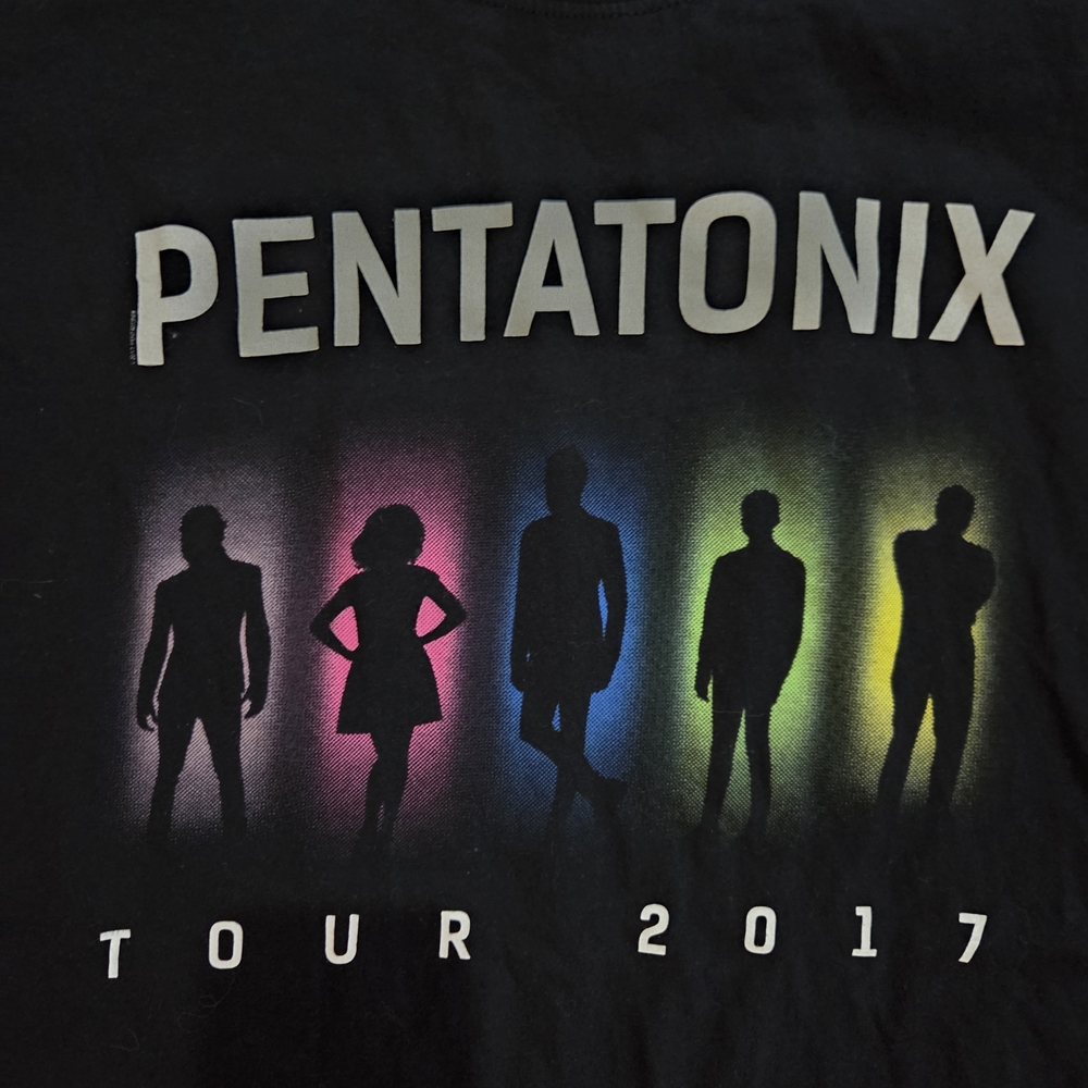 Pentatonix 2017 Tour Black Band Tee - SIZE MEDIUM - Picture 2 of 4